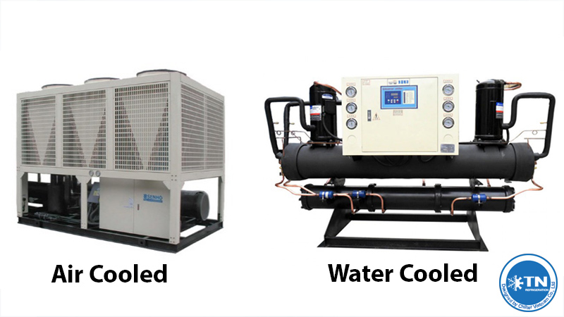 Hệ thống làm lạnh Chiller giải nhiệt gió và Chiller giải nhiệt nước