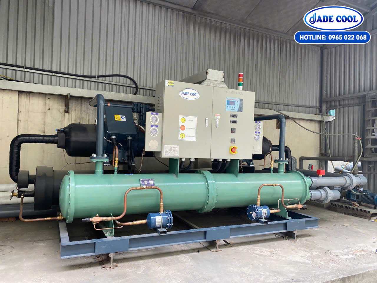 MÁY LÀM LẠNH NƯỚC/ CHILLER  JC-120WBX1/ NƯỚC GIẢI NHIỆT (120HP) JADE COOL