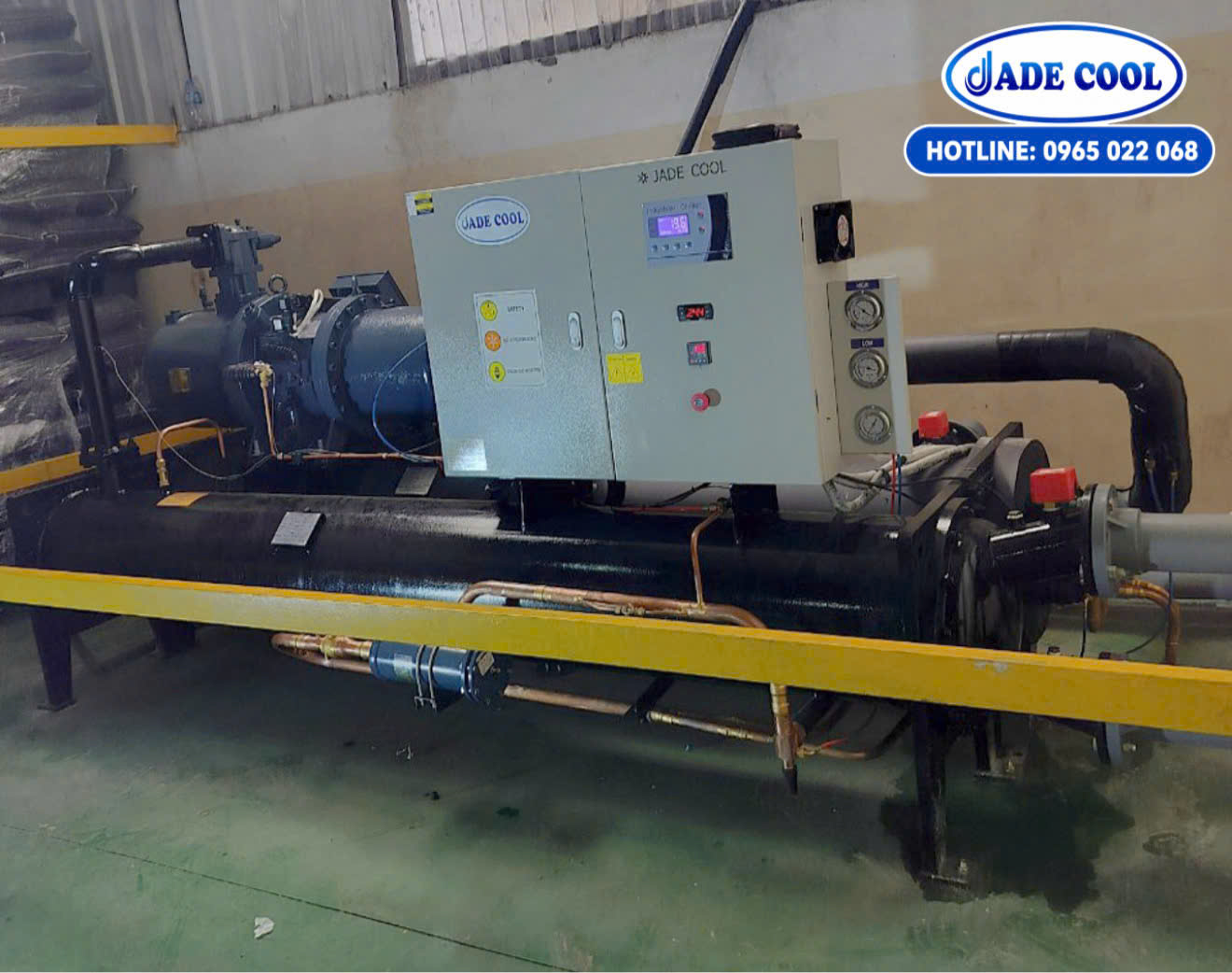 MÁY LÀM LẠNH NƯỚC/ CHILLER  JC-100WBX1/ NƯỚC GIẢI NHIỆT (100HP) JADE COOL